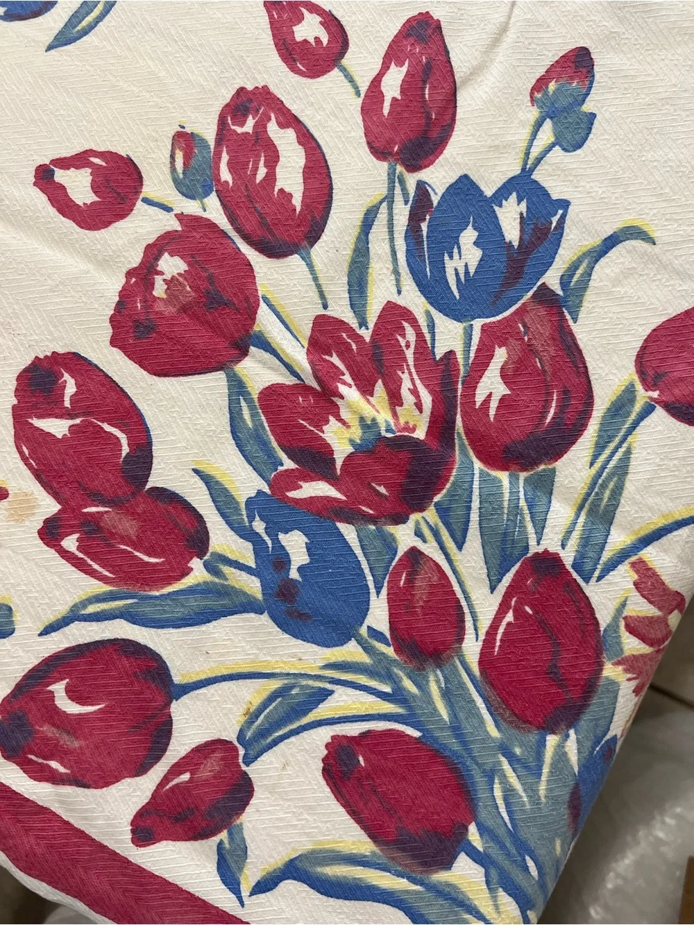 Vintage Tablecloth Floral 54